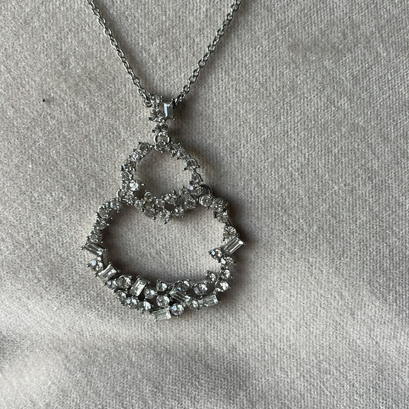 INC Rhinestone Necklace, adjustable clasp - Picture 10 of 13